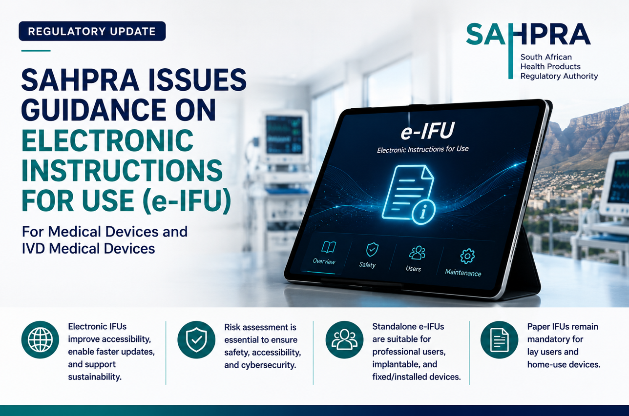 SAHPRA Guidance on Electronic Instructions for Use (e-IFU)